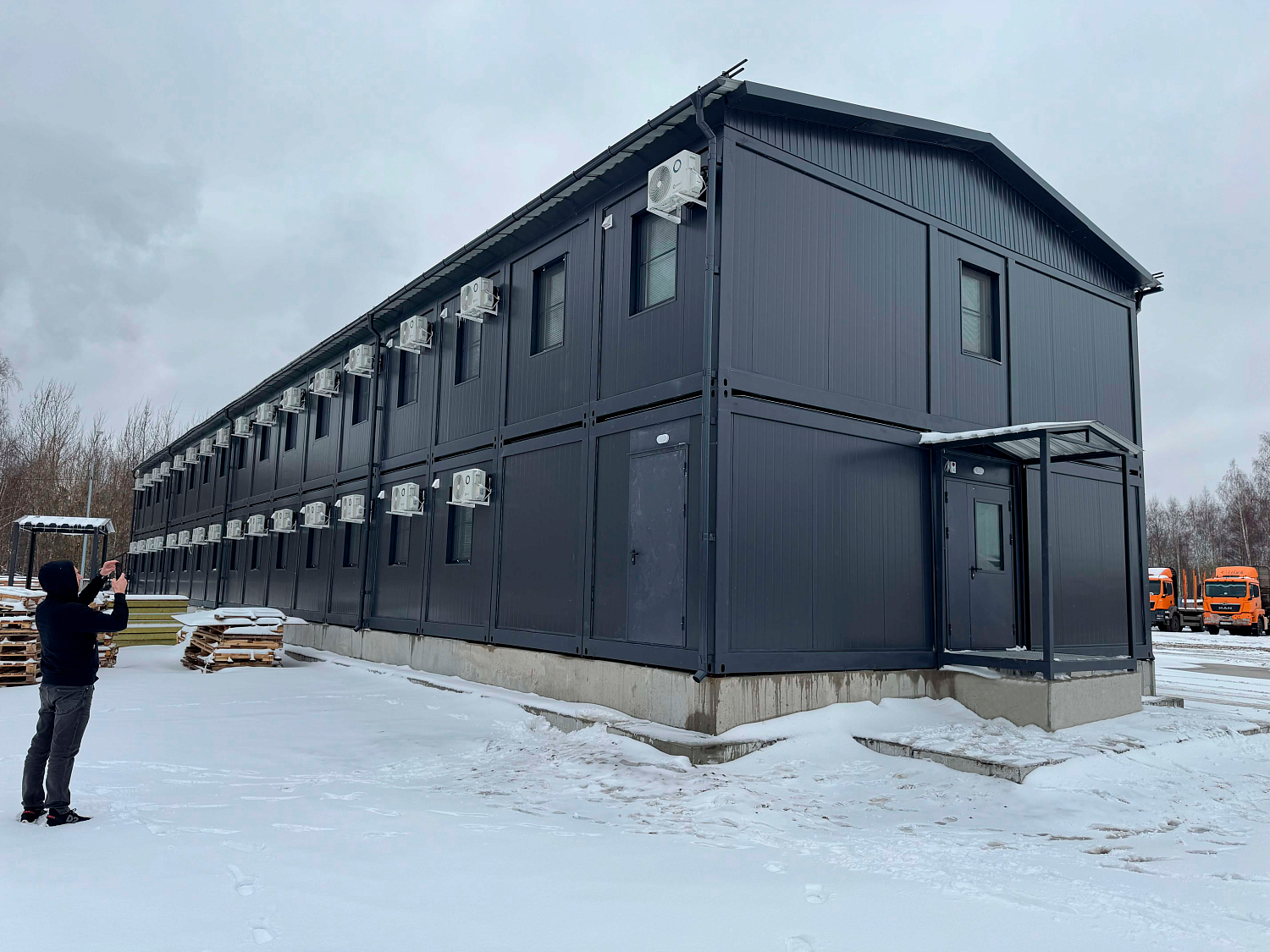 Общежитие на базе модулей "Каскад" в г. Электрогорск